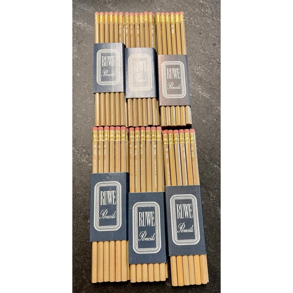 Vtg NOS Lot of‎ 72 Vintage RUWE Pencils – IBM 